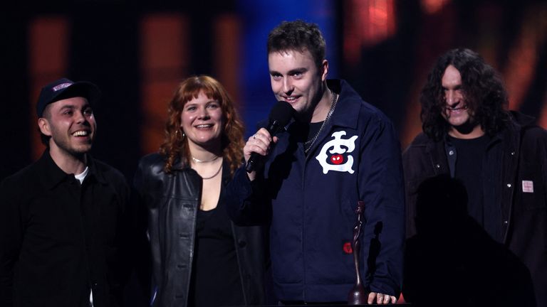 Sam Fender will hope to repeat his 2025 win, where he picked up the award for Best Rock/Alternative Act. Pic: Reuters