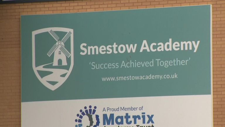 Smestow Academy, where the man's body was found
