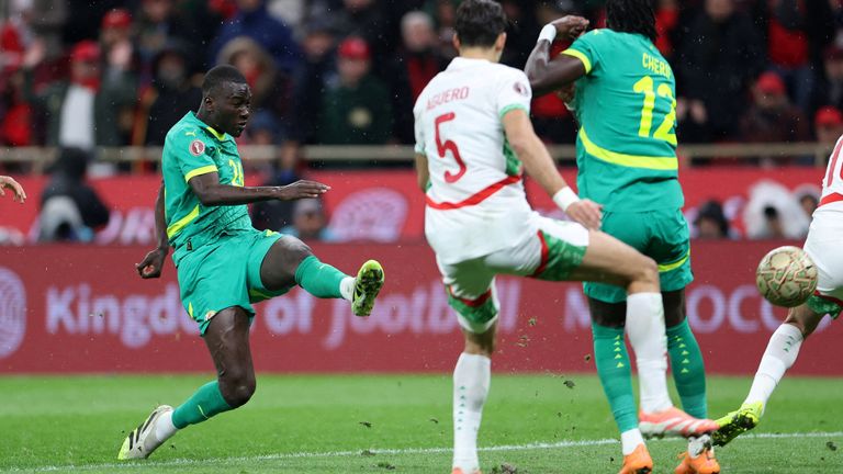 Pape Gueye scored the winner for Senegal. Pic: Reuters