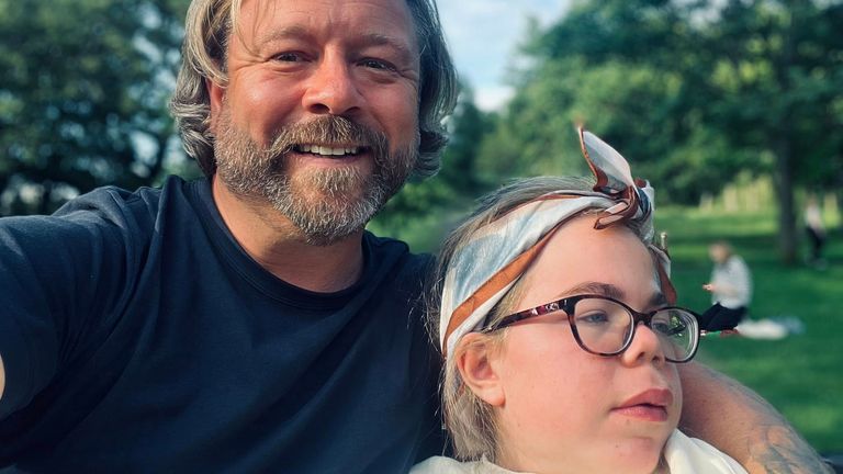 Darren says there is 'no support' for families affected by childhood dementia