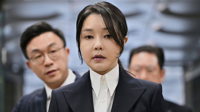 South Korea's former first lady Kim Keon Hee. File pic: AP