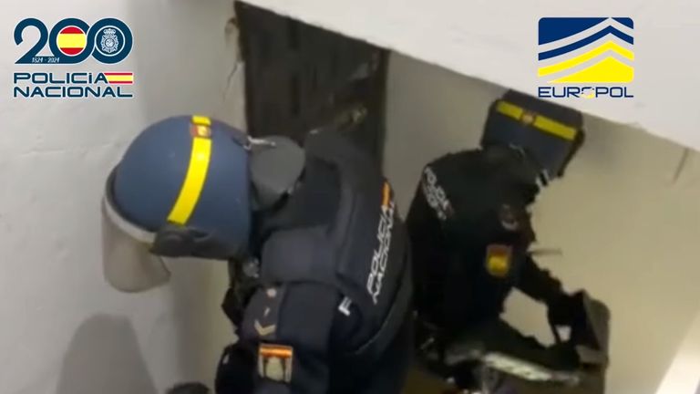 Investigators estimate the gang defrauded its victims of more than €5.9m (£5.1m). Pic: Europol
