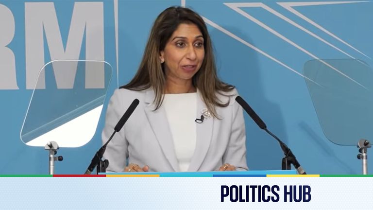 Politics latest: Braverman responds to Tory 'mental health' briefing about her Reform defection