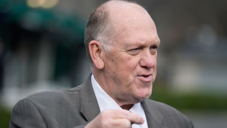 White House 'border tsar' Tom Homan. Pic: AP