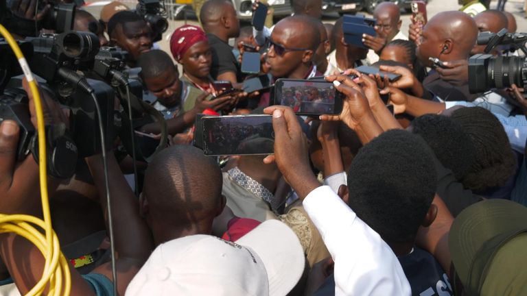 Benjamin Katana after walking out of the count