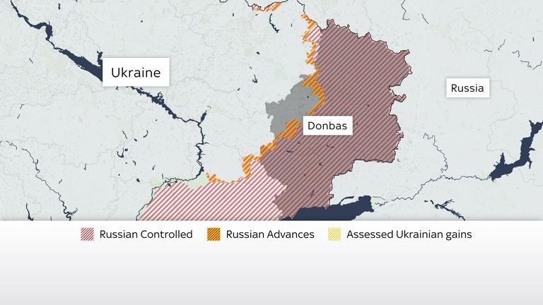 A Rússia continua a exigir que a Ucrânia entregue os 20% que ainda possui na região oriental de Donetsk.