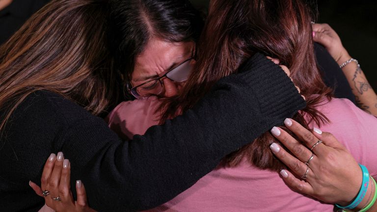 Mothers of Robb Elementary School shooting victims react to the verdict. Pic: Sam Owens/The San Antonio Express-News via AP