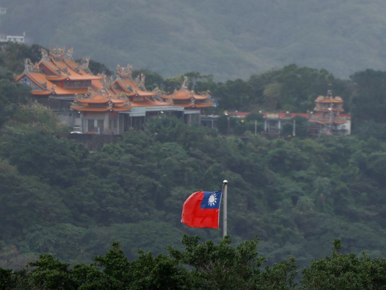 Keelung na Tajwanie podczas chińskich ćwiczeń wojskowych wokół wyspy w zeszłym miesiącu. Fot: Reuters