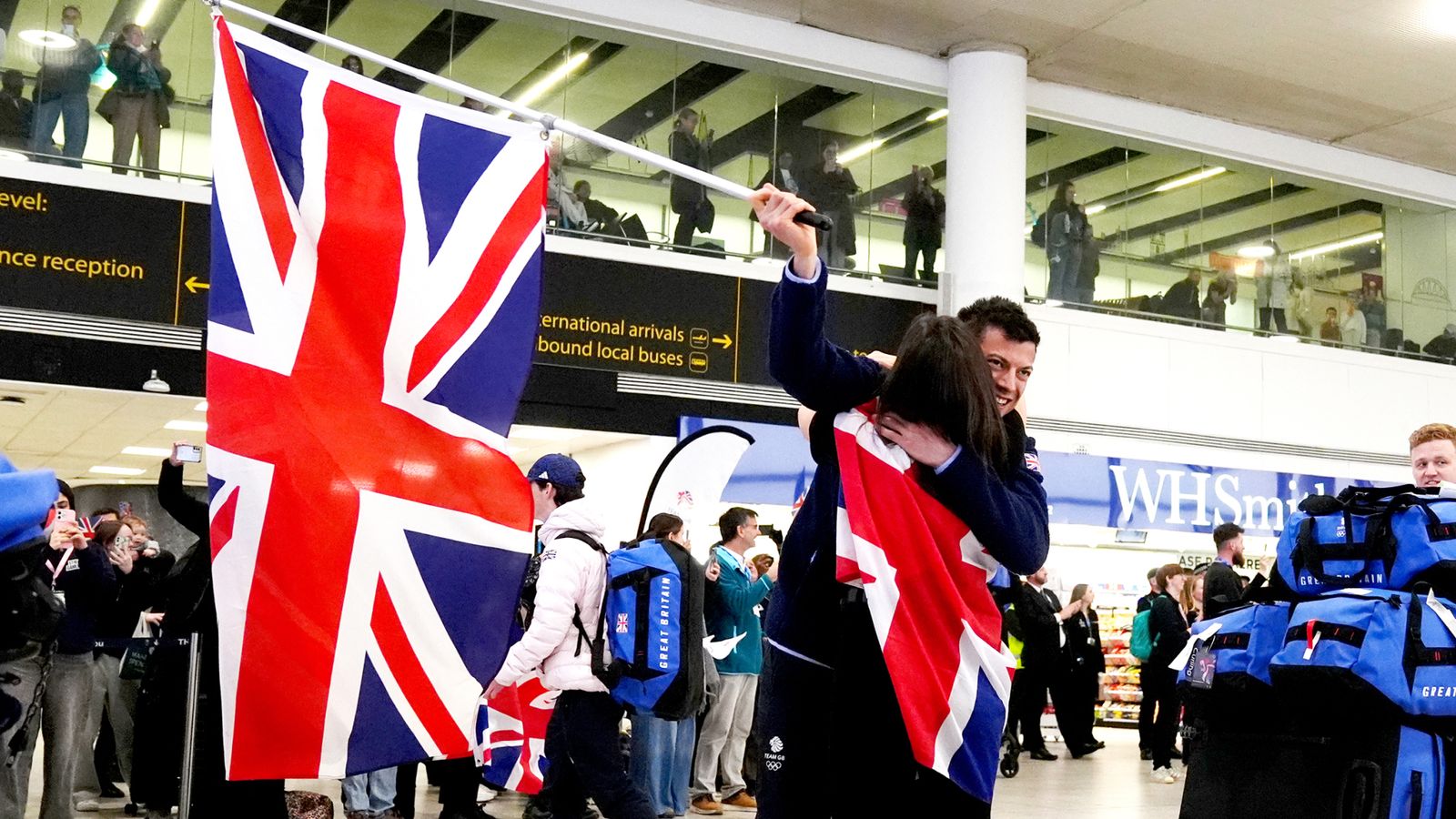 Watch as Team GB land home after record Winter Olympics | News UK Video ...