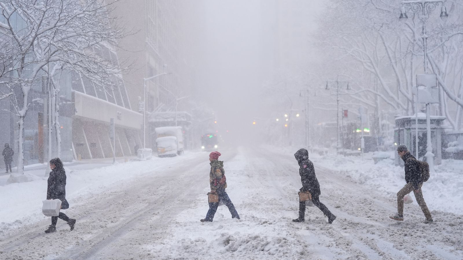 Six US states declare blizzard emergency as 'bomb cyclone' threatens ...