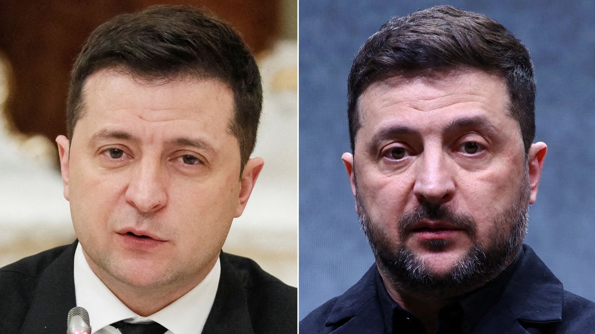 How have four years of war in Ukraine changed its two central figures?