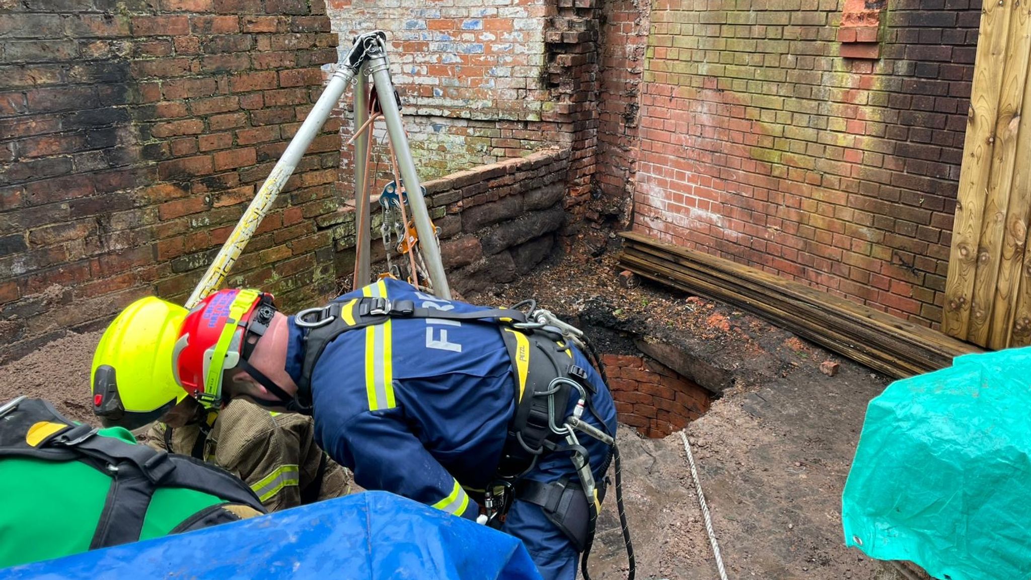 Man rescued after falling down well in the high street of Cheadle ...