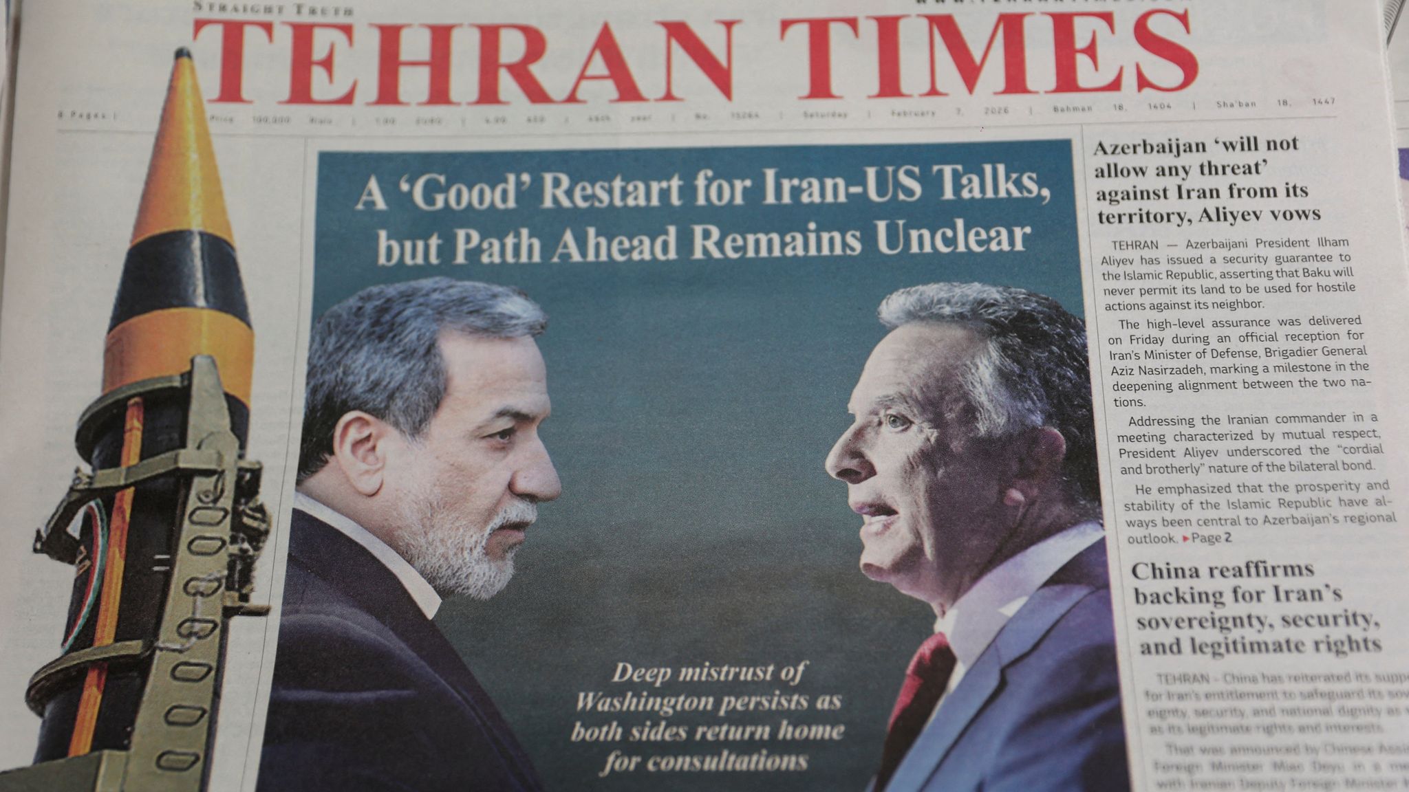 Iran and US agree 'guiding principles' after more nuclear talks held ...