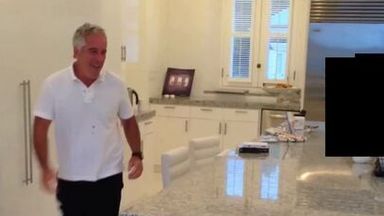 Jeffrey Epstein: New video shows convicted sex offender running around