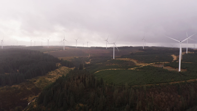 Pen y Cymoedh wind farm in South Wales, consisting of 76 turbines
