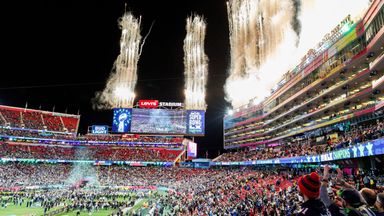 Fireworks at Levi Stadium after the Seattle Seahawks defeated the New England Patriots. Photo: San Francisco Chronicle/AP