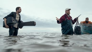 The stars spent a lot of time drying off after filming. Photo: Focus Features, LLC/Alistair Heap
