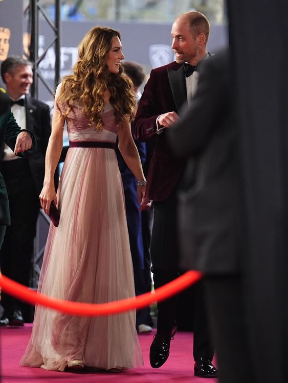 Kate and William brought some royal style to the red carpet. Pic: James Manning/ PA
