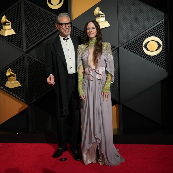 Actor and musician Jeff Goldblum and his wife, dancer Emilie Livingston. Pic: Jordan Strauss/Invision/AP