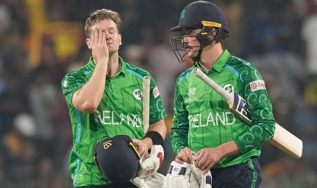 T20 World Cup: Ireland collapse in loss to co-hosts Sri Lanka as they fall short in Colombo