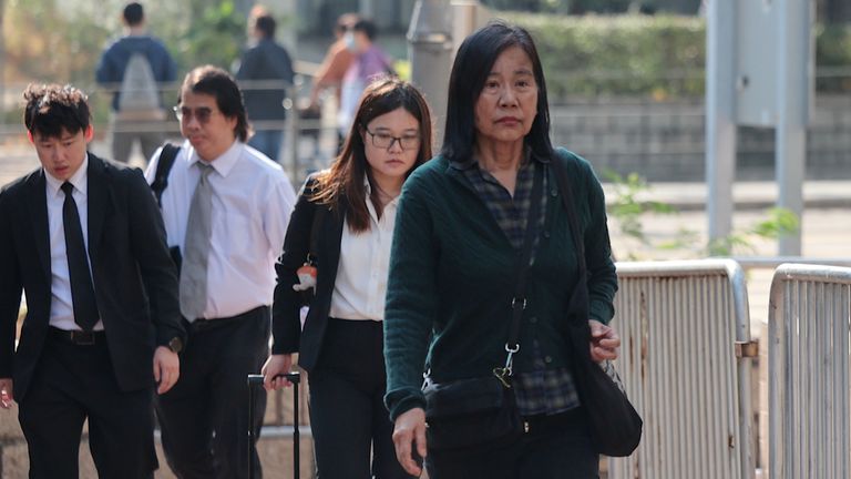 Relatives of the defendants were at the court hearing. Pic: AP