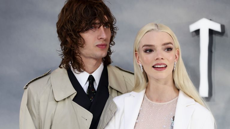 Anya Taylor-Joy with Malcolm McRae in April 2022. Pic: Reuters