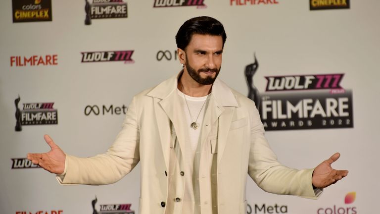 Bollywood actor Ranvir Singh.
Pic: NurPhoto/Shutterstock
