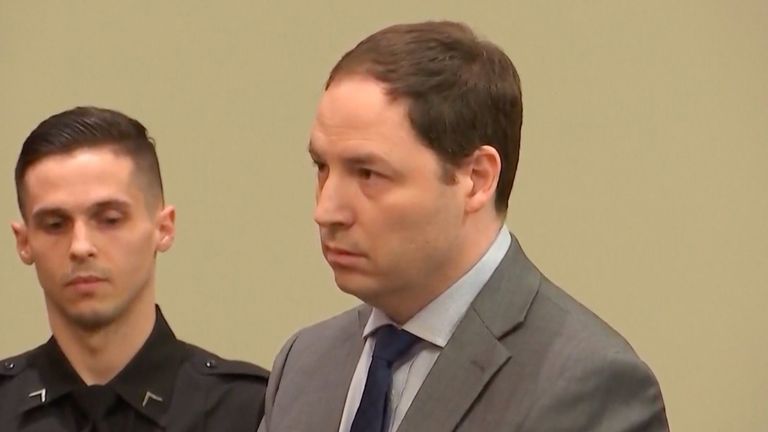 Brendan Banfield w sądzie. Zdjęcie: Court TV/AP