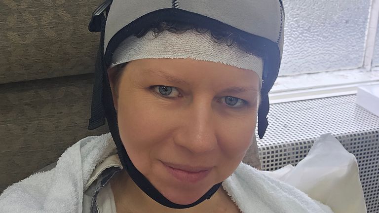 Paramedics took Claire to hospital after her test results came back