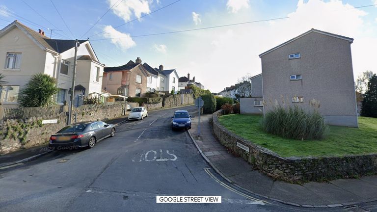 Police went to the scene in Shirburn Road, Torquay. Pic: Google Street View