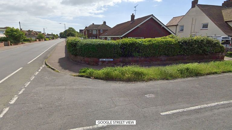 Park Avenue ve High Road'un kavşağı, Felixstowe