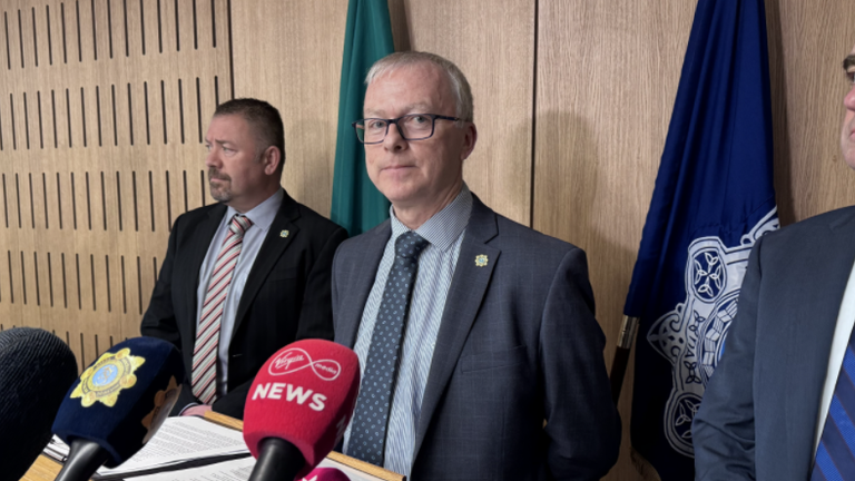 Det Chief Supt Seamus Boland speaks to the press. Pic: Gardai