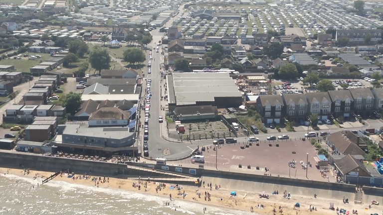 Leysdown-on-Sea, on the Isle of Sheppey, where the attack happened. Pic: CPS