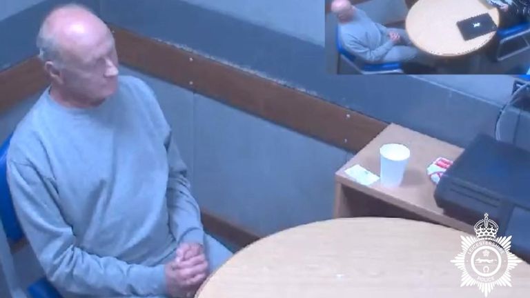 Ruben pictured during a police interview. Pic: Leicestershire Police
