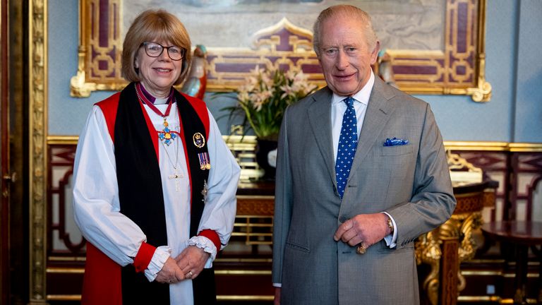 Dame Sarah with the King