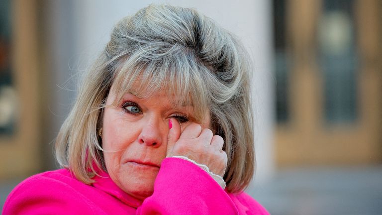 Lori Schott from Colorado, one of the parents who say they lost their children because of social media. Pic: Reuters