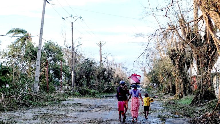 Damage from Cyclone Gezani in Toamasina. Pic: Reuters