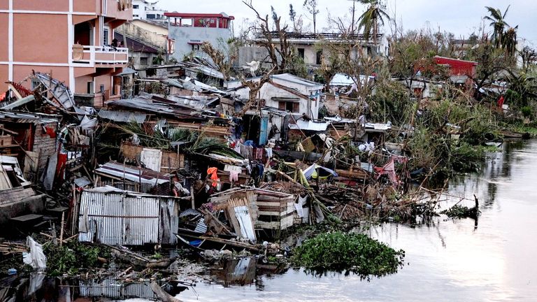 Damage from Cyclone Gezani in Toamasina. Pic: Reuters