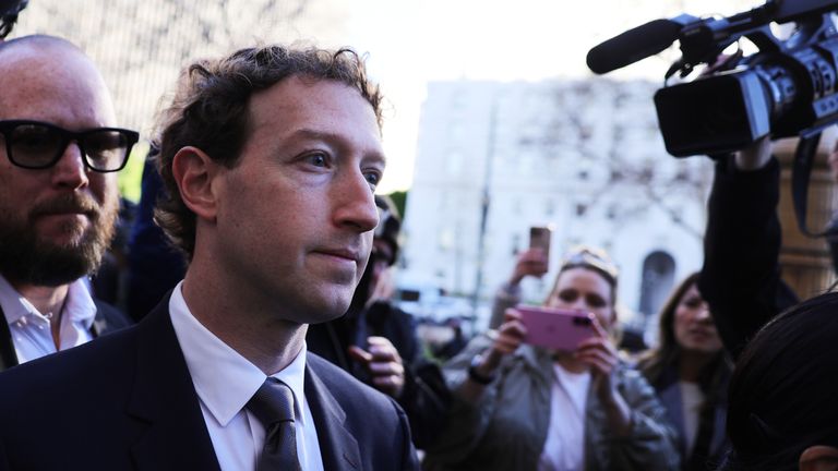 Meta chief executive Mark Zuckerberg is estimated to be worth $222bn. Pic: AP