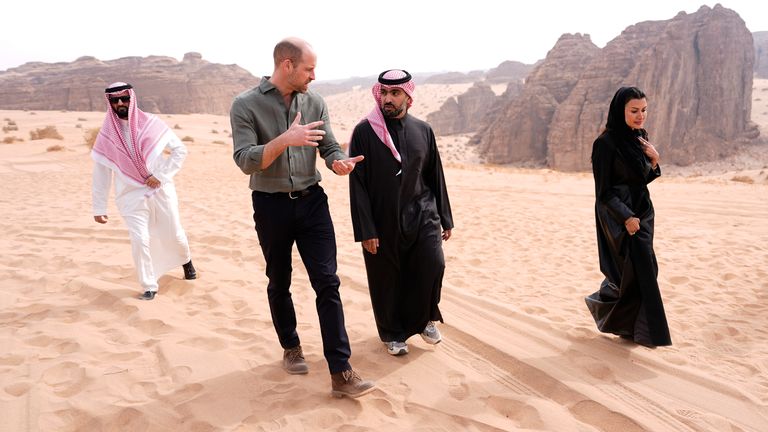 Książę Walii i książę Badr bin Abdullah bin Farhan Al Saud. Zdjęcie: PA