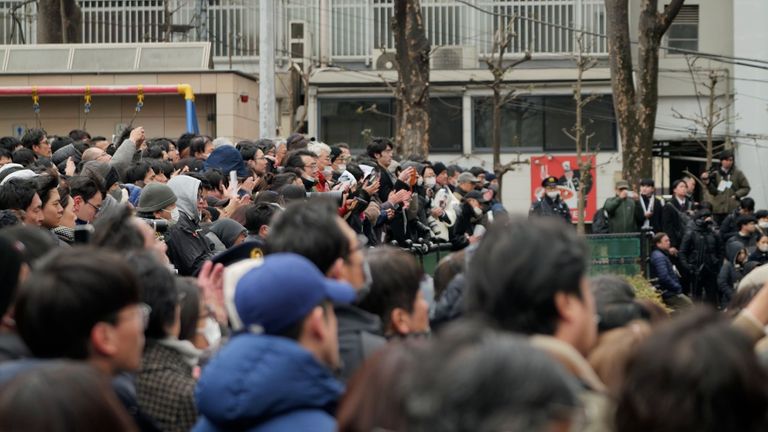 Supporters at a rally