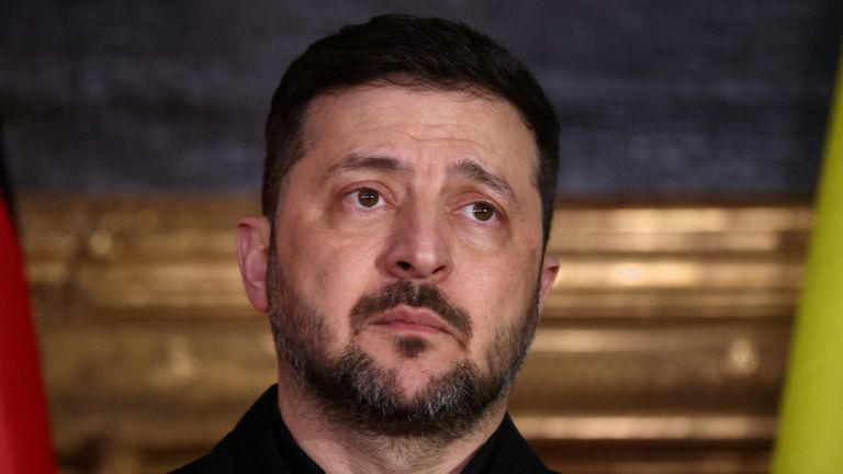 Volodymyr Zelenskyy has pushed back on suggestions Ukraine should compromise. Pic: Reuters