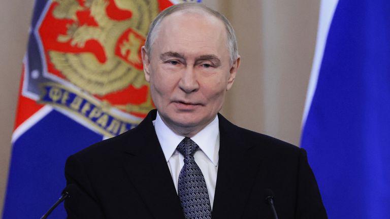 Putin. Pic: AP