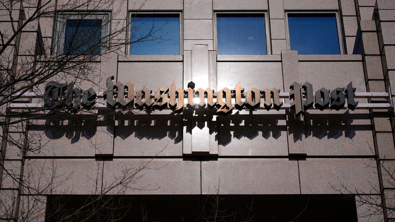 The headquarters of the Washington Post. Pic: AP