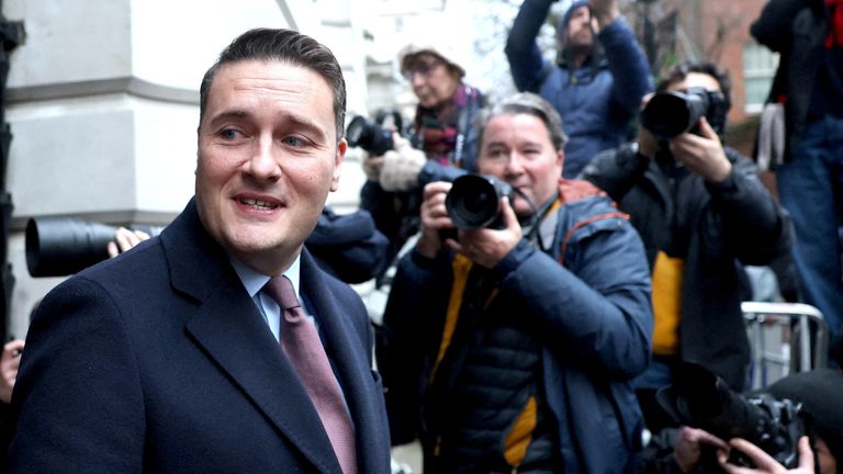 Wes Streeting outside Number 10. Pic: Reuters