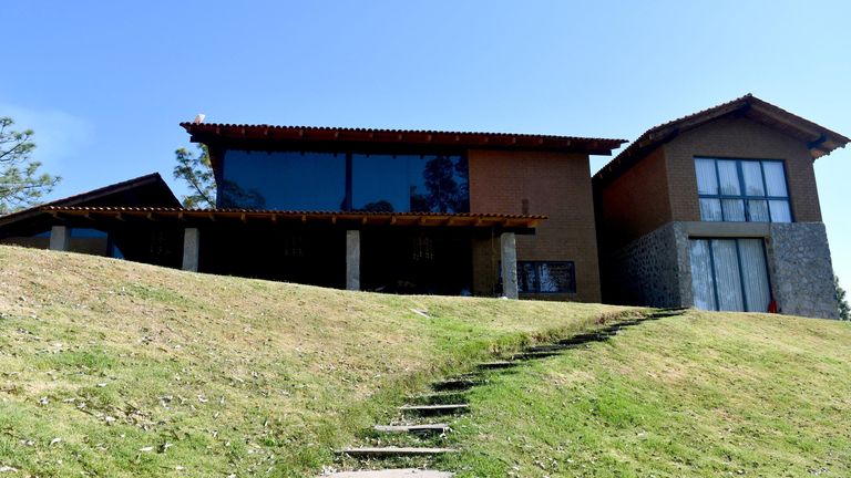 The villa where Nemesio Ruben Oseguera Cervantes spent his final hours. Pic: Reuters