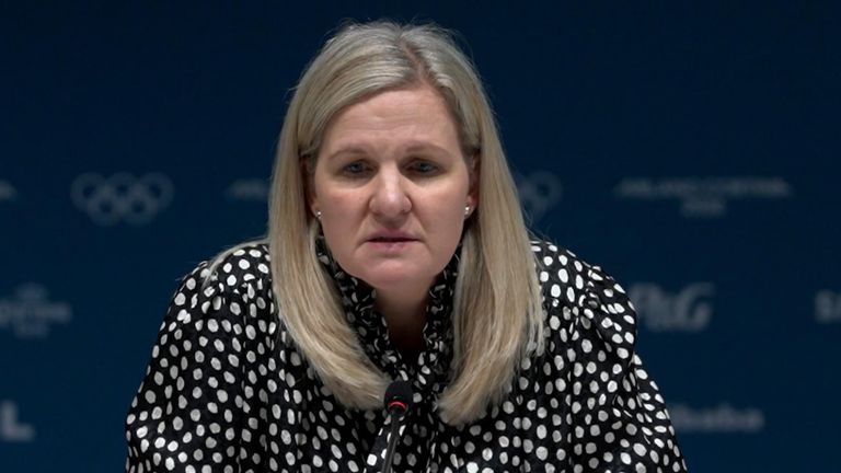 IOC president Kirsty Coventry said she hoped people would be 'respectful of each other'