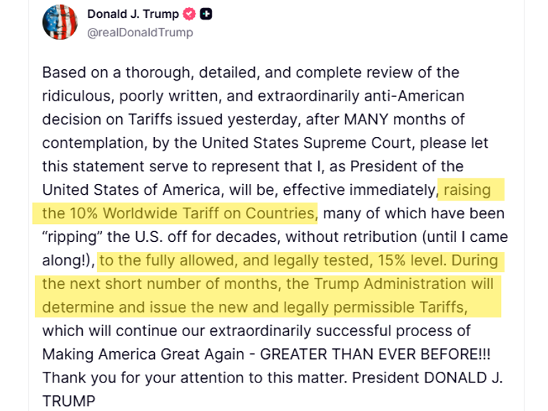 Trump bumps up global tariffs – creating more mess and uncertainty for the world