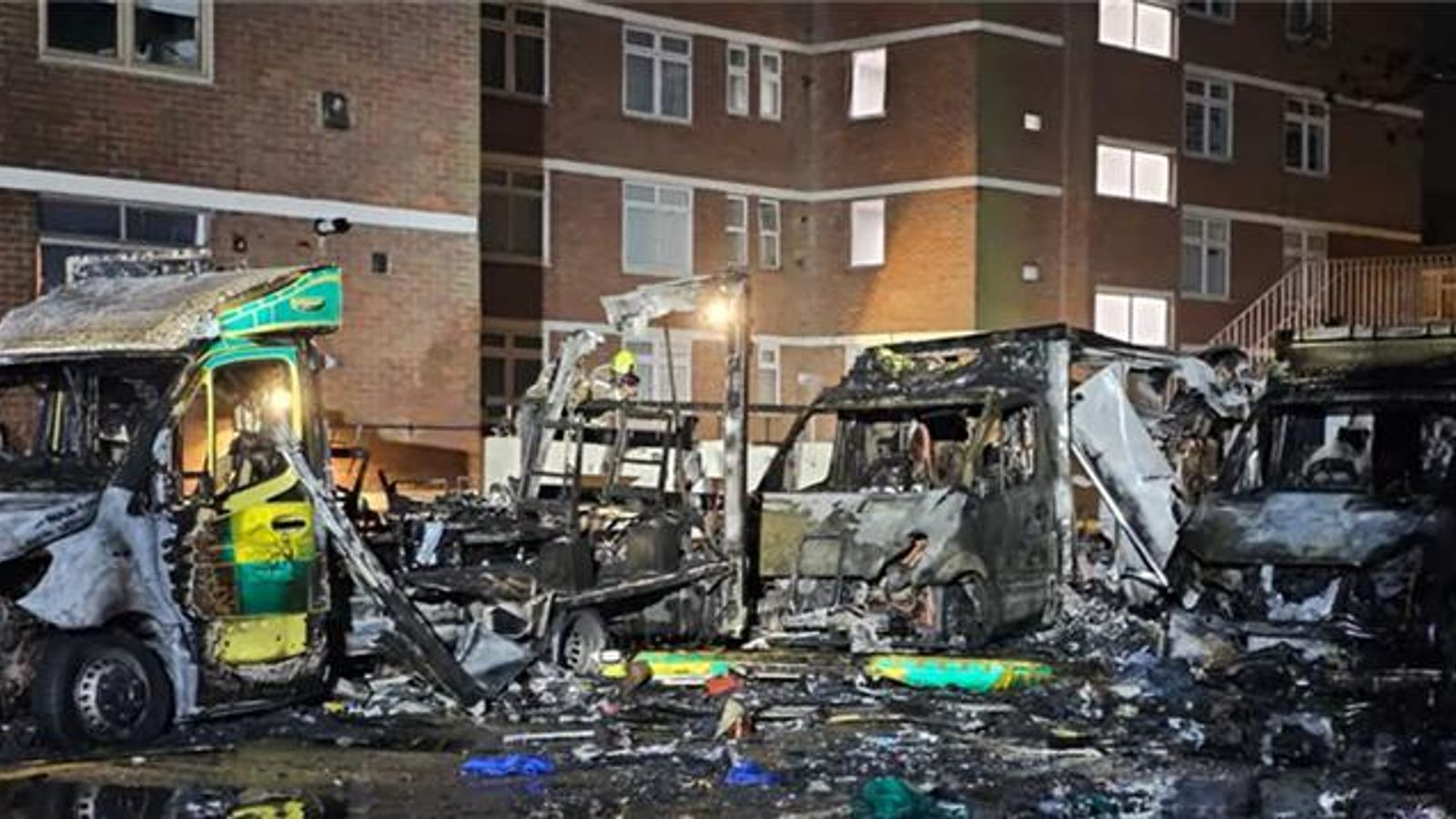 Police launch investigation after arson attack on ambulances in north ...