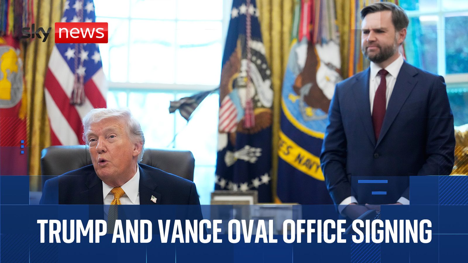 Trump signs new executive order alongside Vance – Sky News   news.sky.com